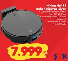 HİKİNG HPL12 POİNT ROBOT SÜPÜRGE SİYAH